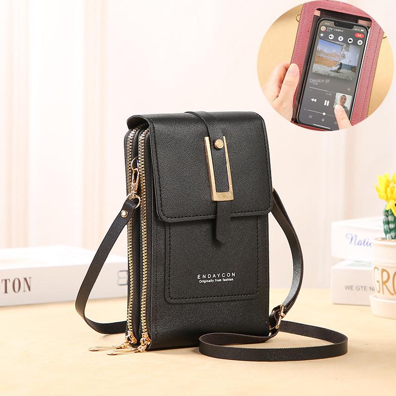 Soft Leather Women's Shoulder Bag Touch Screen Mobile Bags Small Wallets Fashion Handbags Women Crossbody Bag Coin Purse