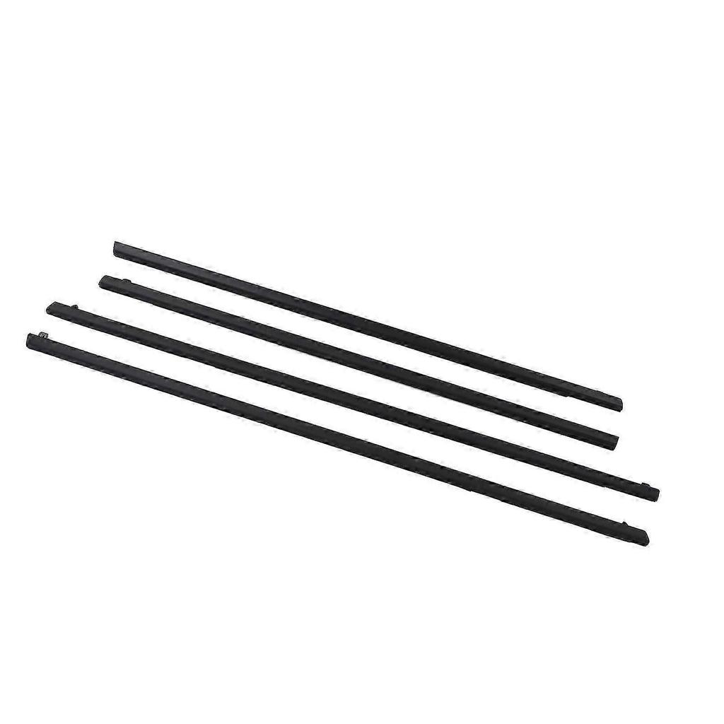 4PCS Front Rear Door Belt Moulding Set 92277517 Black Weatherstrip Window Moulding Trim Seal Belt for Commodore VE VF Sedan MK3858