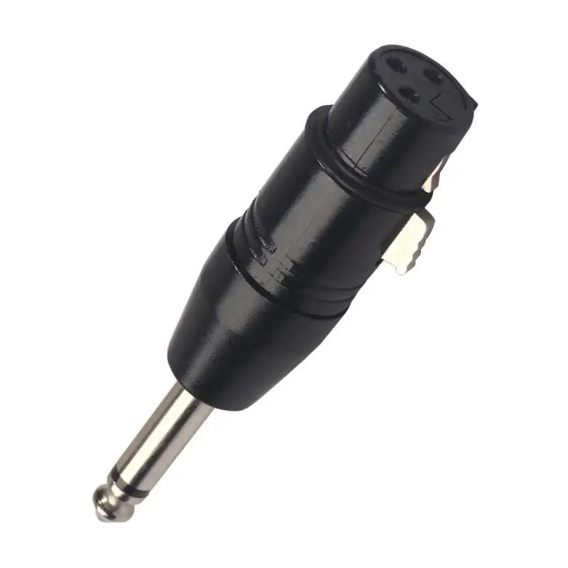 6.35mm Mono Male To XLR 3 Pin Female/Male Audio Plug Converter Adapter Connector for Headphone Microphone Power Amplifier Guitar
