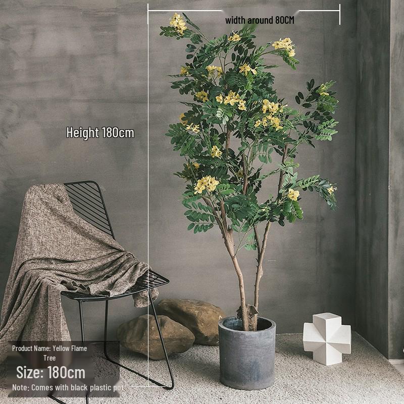 Luxury Fiddle-Leaf Fig Artificial Tree - Large Indoor Potted Plant Decor.