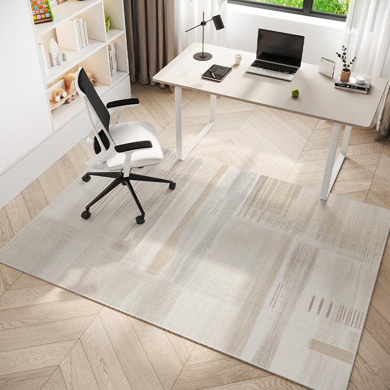 VIKAMA Modern Minimalist Study Room Carpet, Non-slip Bedroom Dressing Table Mat, Office Gaming Chair Mat, Home Decoration