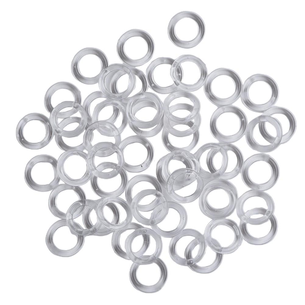 Klare Kunststoffringe für Rollos Geeignet für glatte Schnüre