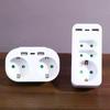 1 To 3 Plug EU Socket Adapter With Switch 16A Plug Adapter Travel Charging German Standard Power Converter For Portugal Turkey