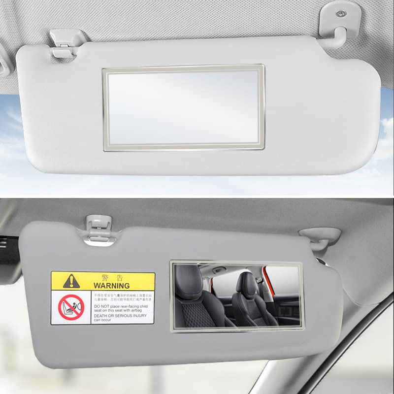 Car Sun Visor Vanity Stainless Steel Auto Makeup Unbreakable Rearview Sunshade Cosmetic Mirror Mirror, Mirror,
