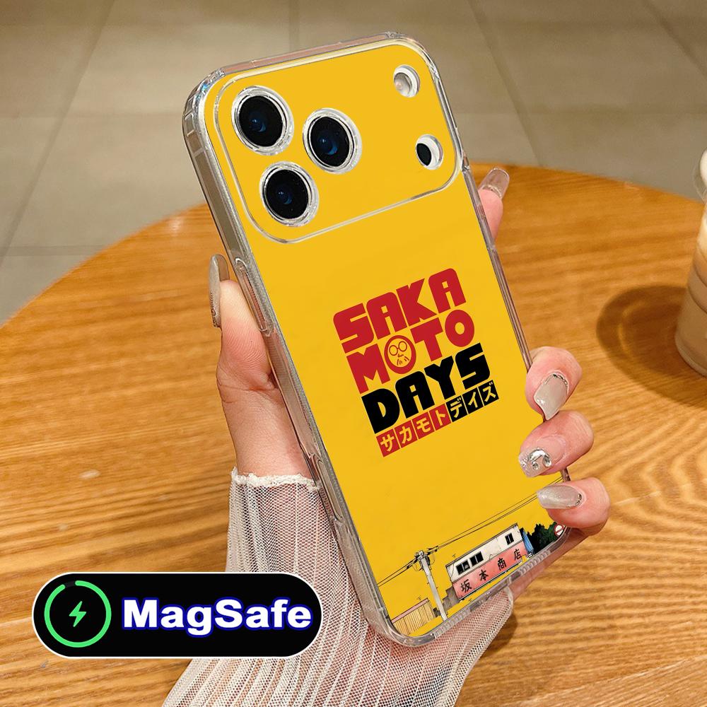 Sakamoto Days Mobile Phone Case for iPhone 17 16 15 14 13 12 11 Air Pro Max Plus Mini Magsafe Clear Colorful Cover Cover Pretty