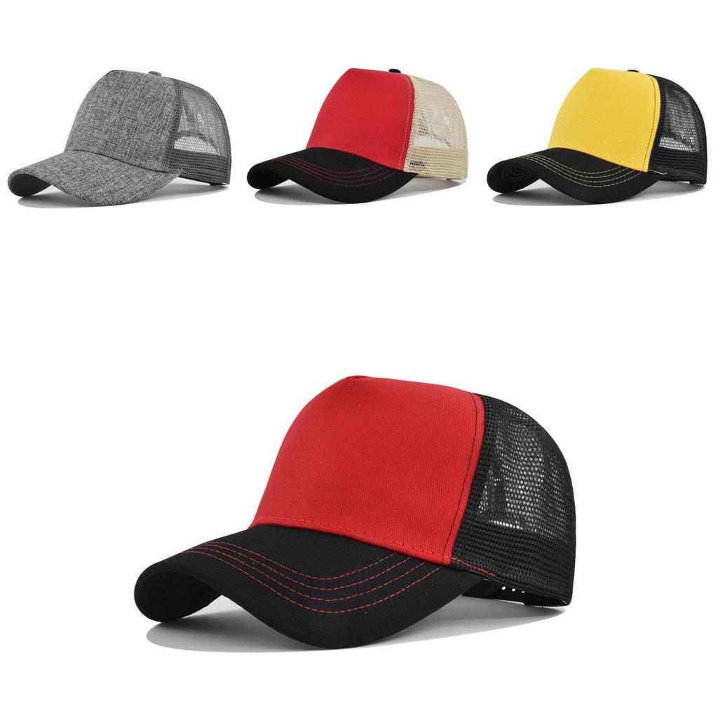 Cl761-1 Black Cotton Baseball Cap Breathable Sun Hat Adjustable Size For Men And Women