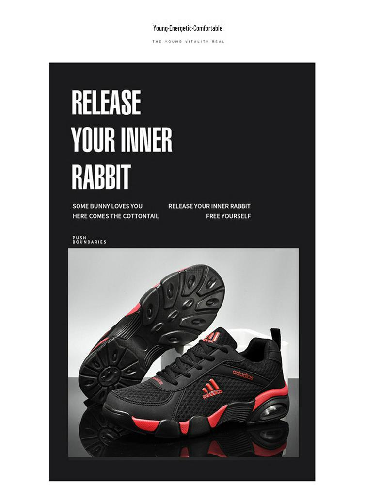 Adidas Herr Löparskor: Mjuka sulor, Halkfritt läder, Stötdämpande, Andningsbara sneakers