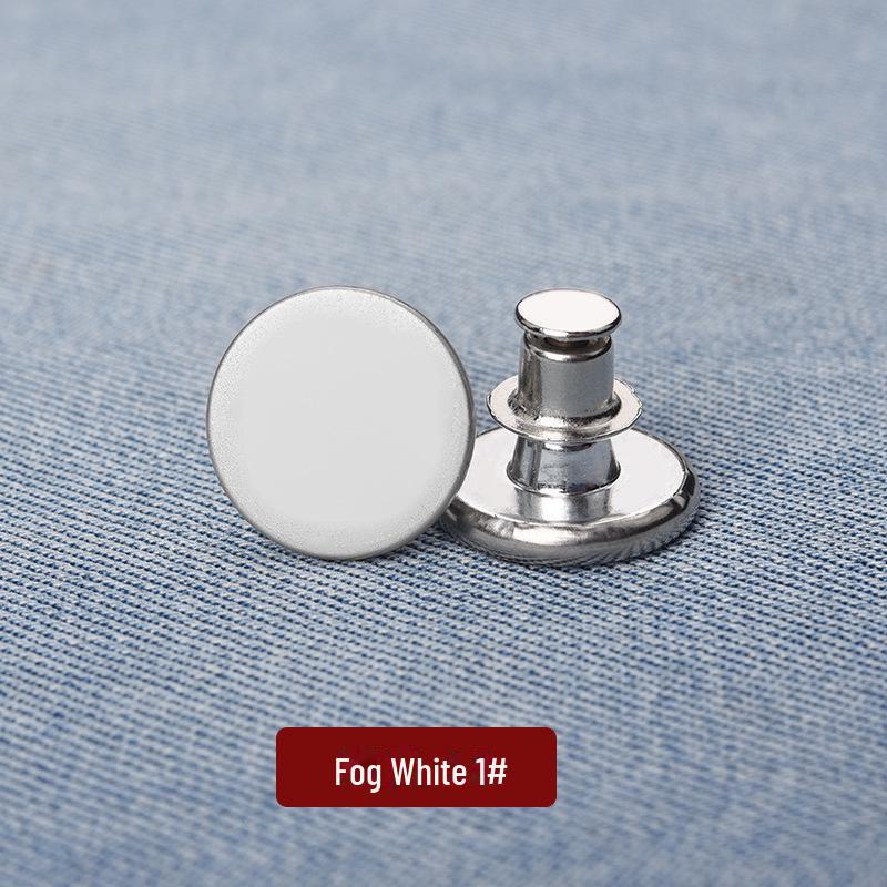 Adjustable Waist Jeans with No Nails, Detachable Waistband, and Tighten Buttons