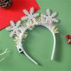 Flashing Christmas Headband with Built-in LED Light New Year Headgear Festive Hair Accessories for Holiday Parties