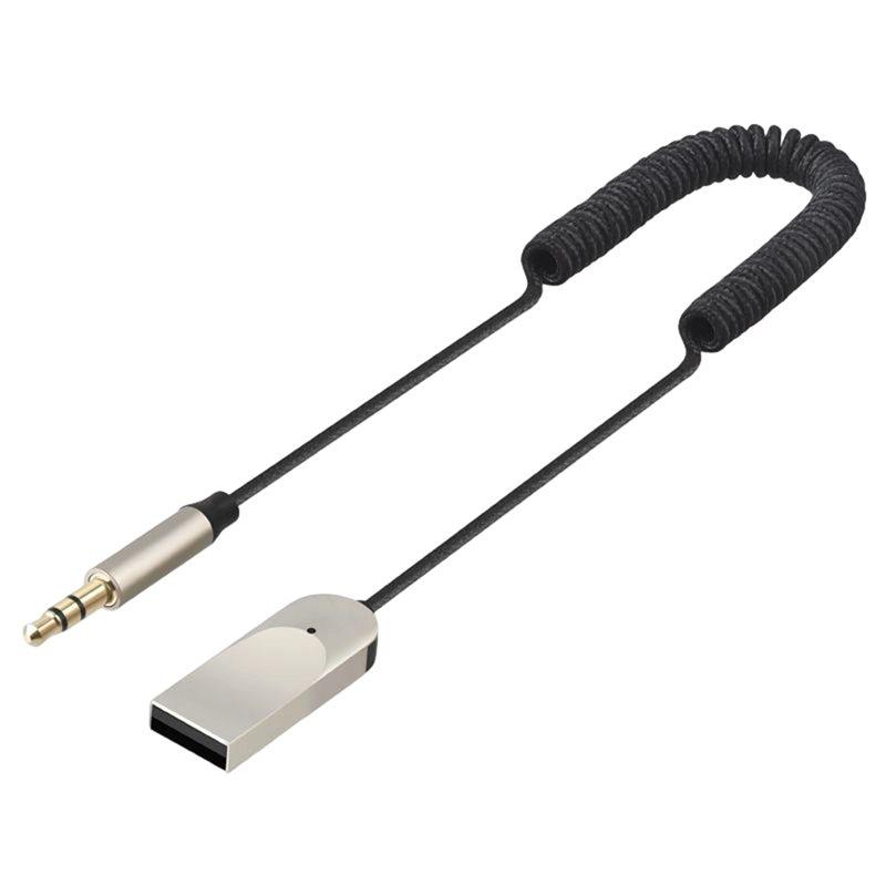ABNR Built-In Mic Support Car Bluetooth 6.0 Audio Receiver 3.5Mm Wireless Audio Headphone Adapter BT Hands-Free Calling
