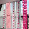 Butterfly Wedding Decoration Set: Pull-Flower Banners & Double Happiness Curtains for Bedroom & Living Room