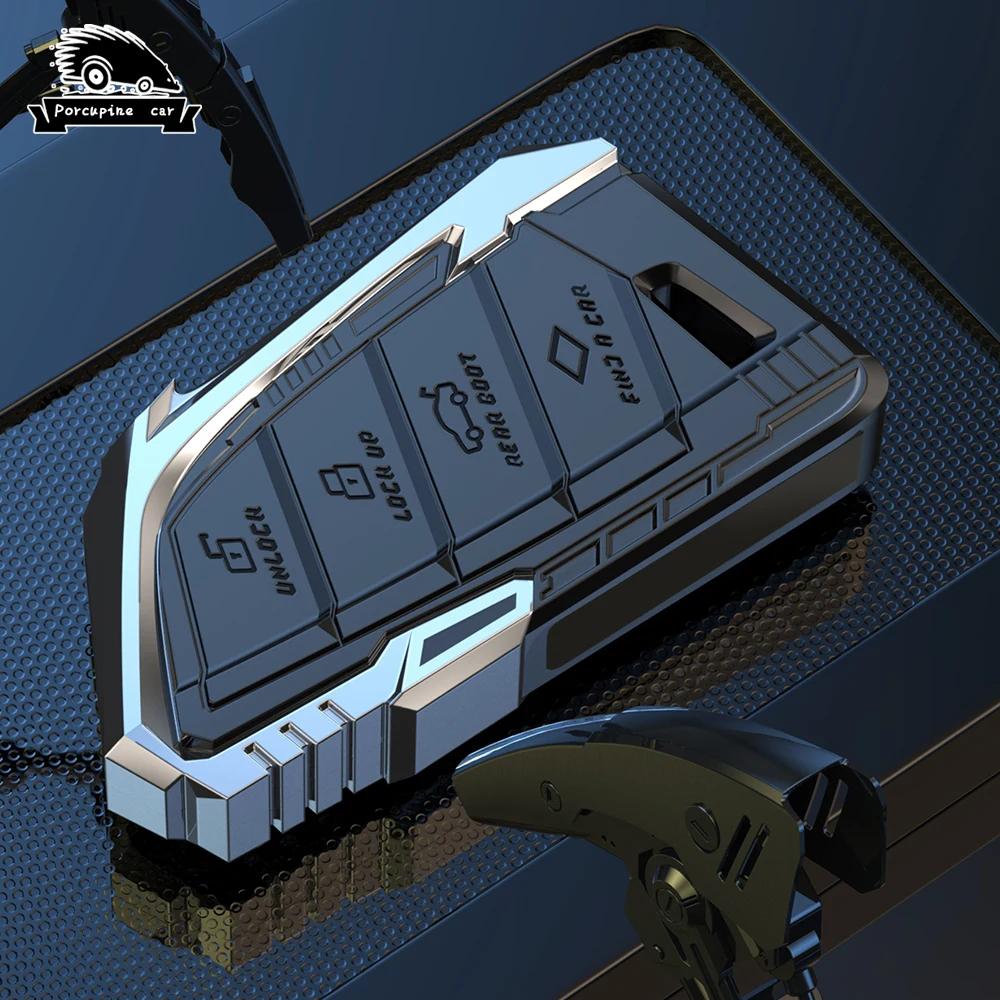 Alloy Car Key Case Cover Bag For Bmw F20 G20 G30 X1 X3 X4 X5 G05 X6 X7 G11 F15 F16 G01 G02 F48 Accessories Holder Shell Keychain