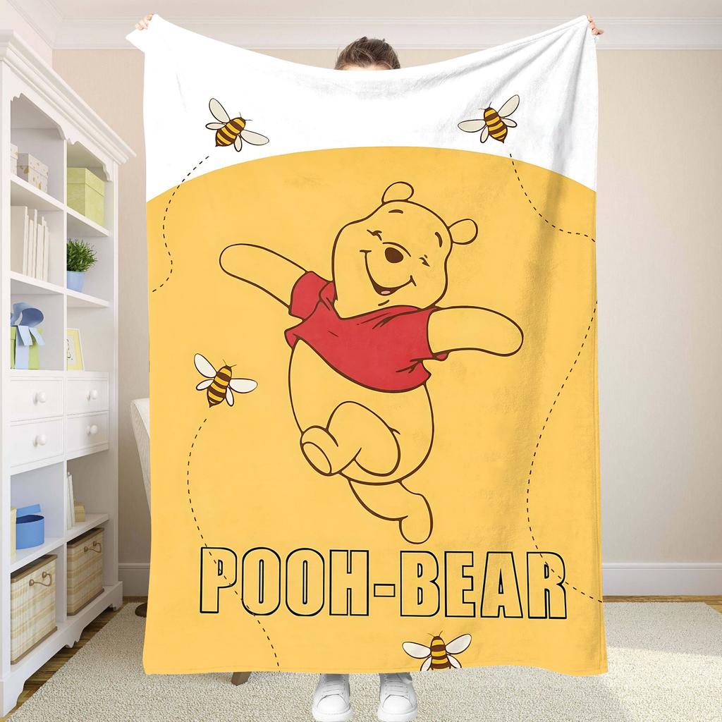 Throw Blankets for Baby Winnie the Pooh Blanket Home and Decoration Summer Comforter Bed Bedspread Anime Cooling Sofa Bedspreads