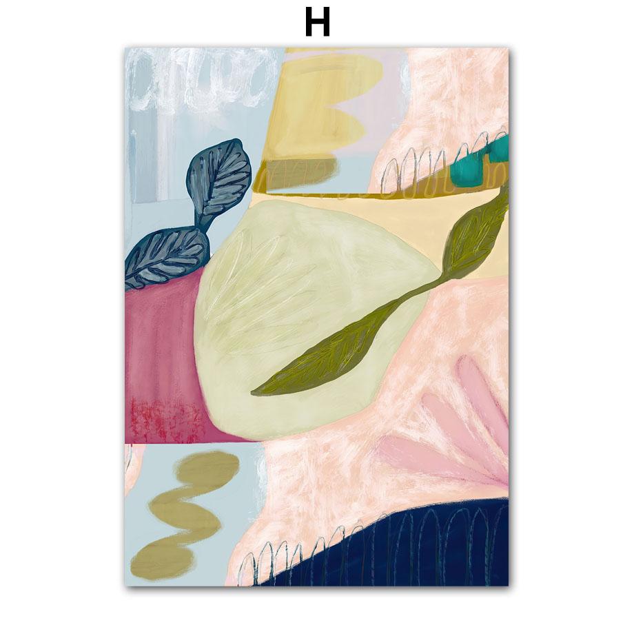 Abstract Figure Lines Stripe Girl Colorful Wall Art Canvas Painting Posters And Prints Hotel Bar Pictures For Living Room Decor