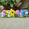 Easter Spring Rabbit Statue Table Decoration Tabletop Figurine for Home Party