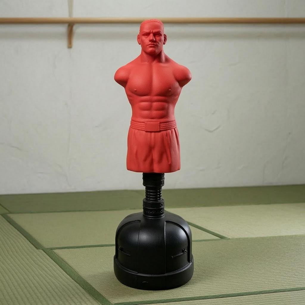 Freestanding Punching Bag ShockAbsorbing Human Torso NoiseReducing Skin 178CM Large