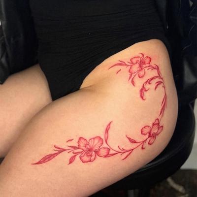 Dopamin süß cool Cartoon Ölgemälde Prunkwinde Tattoo Aufkleber