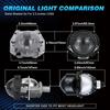 2.5 Inch Bi Led Projector Lens Led Light H4 H7 9005 9006 Car Headlight Bulb High Low Beam 6000K 100W 40000LM Turbo Tuning,2pcs.