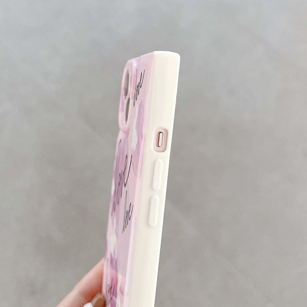 Ins Sqaure Cute Rabbit Love Cartoon Pink Heart Lovely Silicone Shockproof Phone Case For Iphone 14 Pro Max Plus 13 12 Promax 11