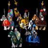 MOC Medieval Knight Castle Figures Building Blocks Weapon Wolf Swordsmen Guard Bow Arrow Shield Flags Warhorse Toys Gifts S002