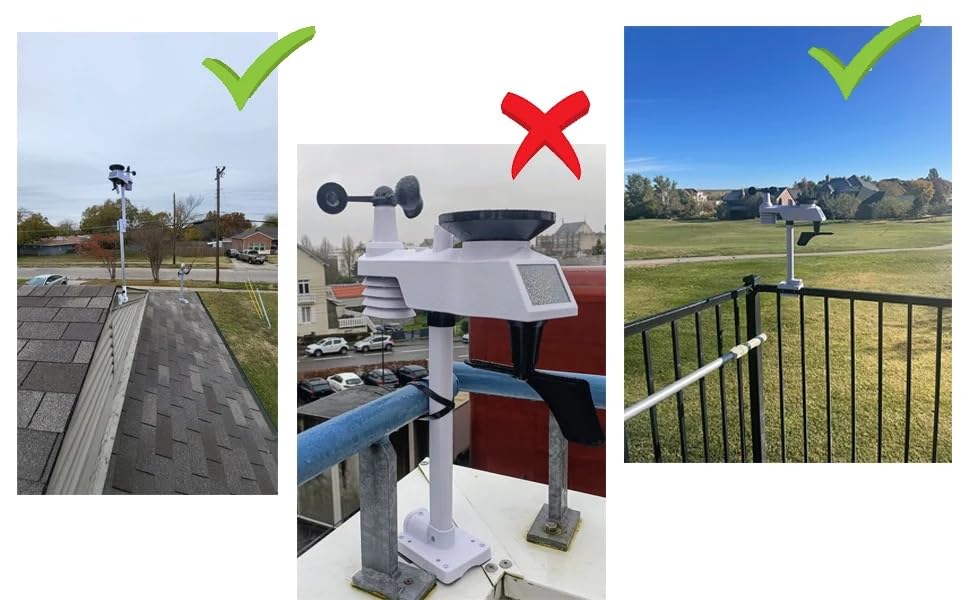 Meteorologická stanice Moongiantgo Meteorologická stanice Meteorologický měřič s datagramovým displejem solárního panelu pro měření venkovního počasí a pozorování počasí