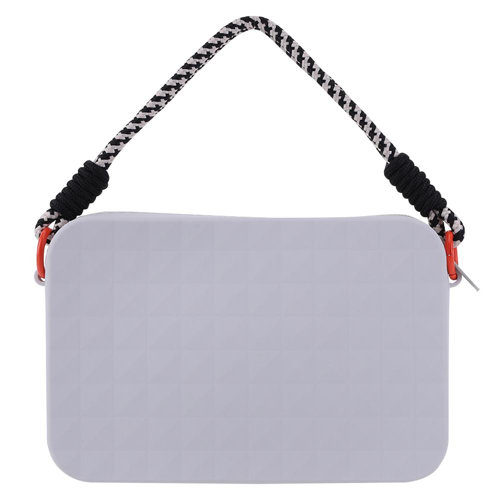 Silicone Storage Pouch Universal Phone Pouch with Lanyard Zipper Wallet Large Capacity for Bogg Tote Bag