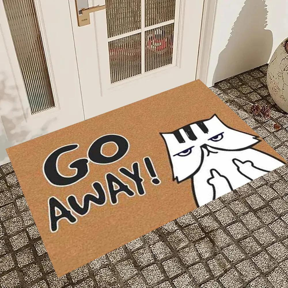 VIKAMA's Funny And Creative Floor Mat Plush Entry Carpet, Soft And Slip-Resistant Porch Path Carpet, Home Decoration