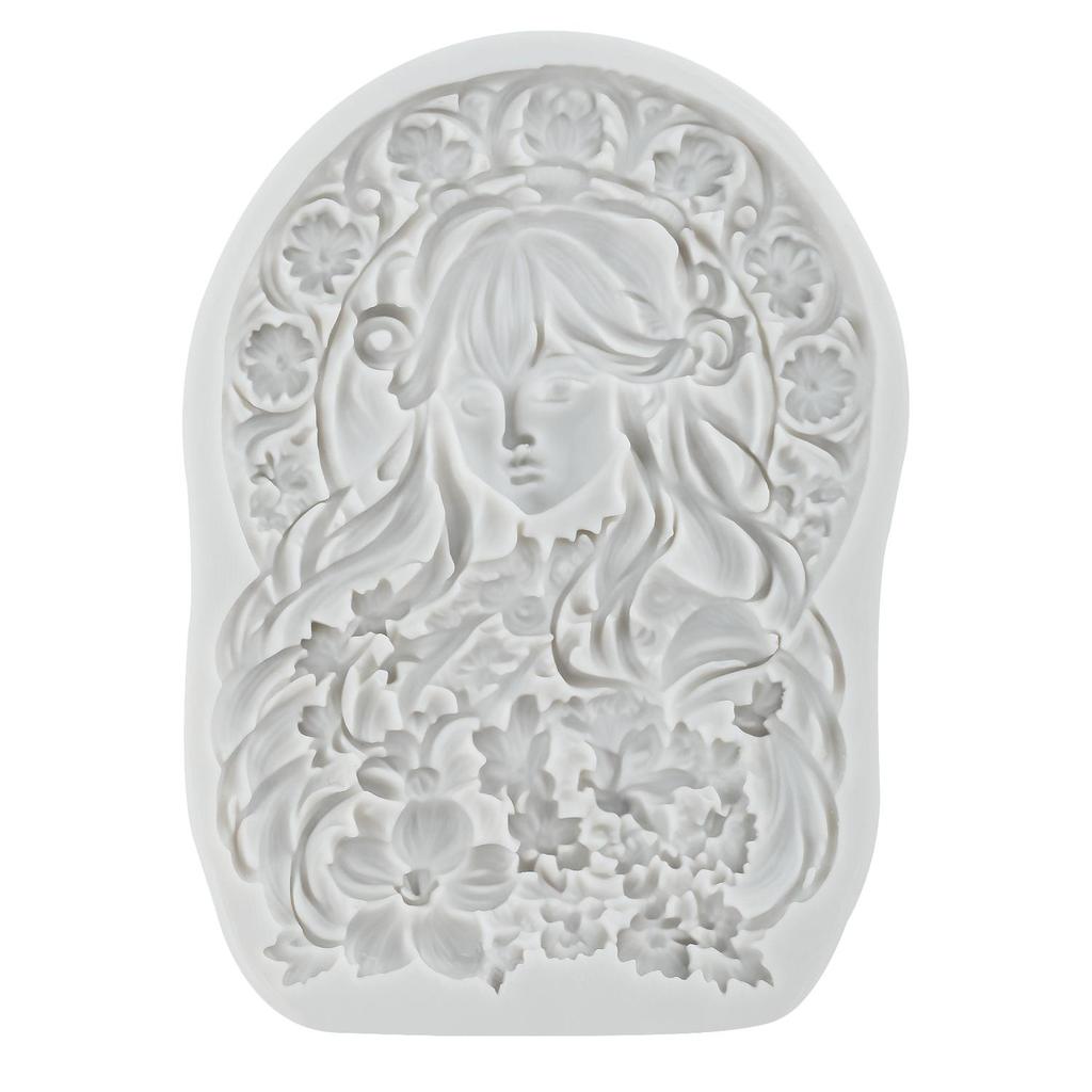 Goddess Silicone Molds Flower Lady Fondant Mold Cake Decorating Tools Cupcake Topper Candy Resin Clay Chocolate Gumpaste Mold
