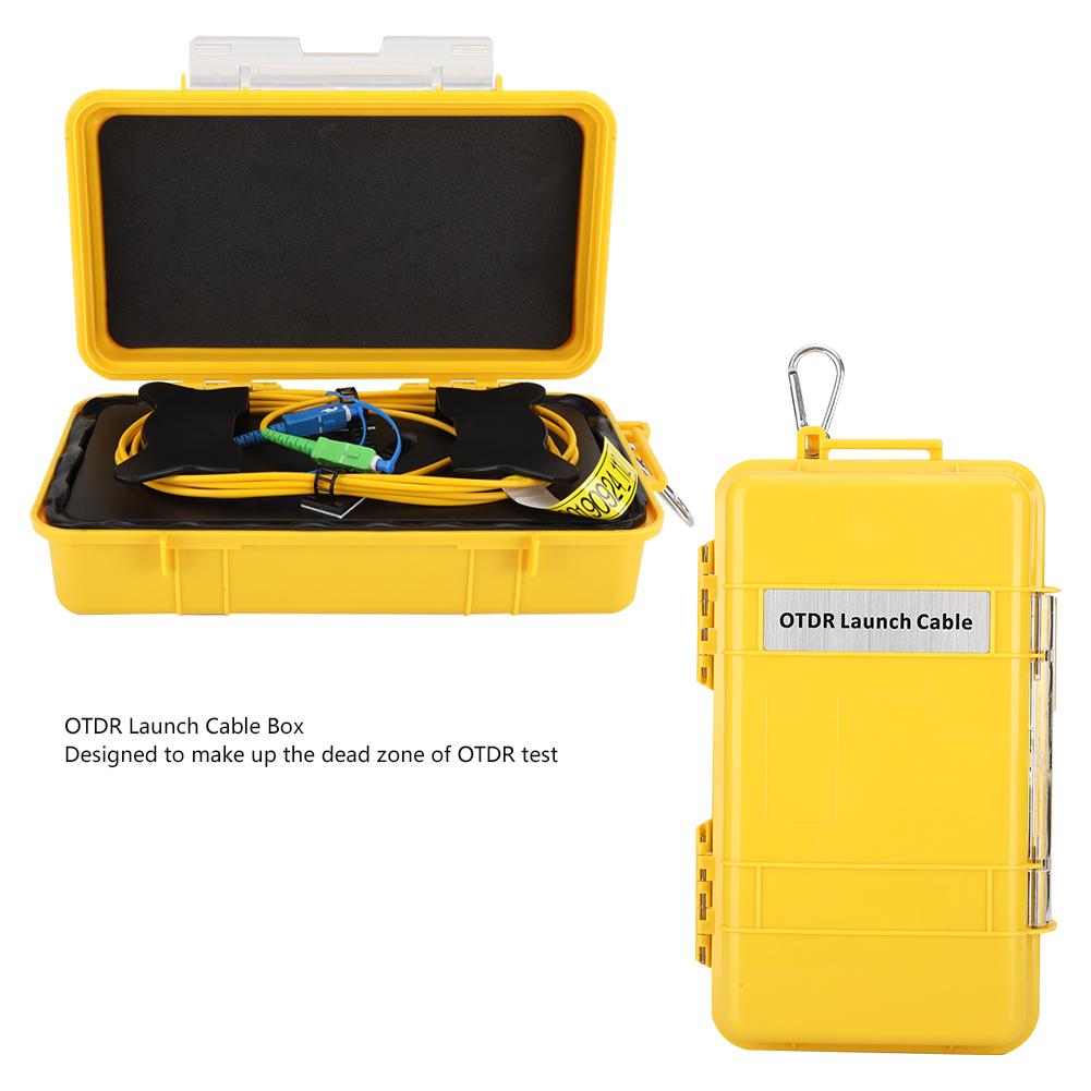 Fiber Optic OTDR Launch Cable Box Dead Zone Eliminator Fiber Ring Sc UPCSc APC SM 1km