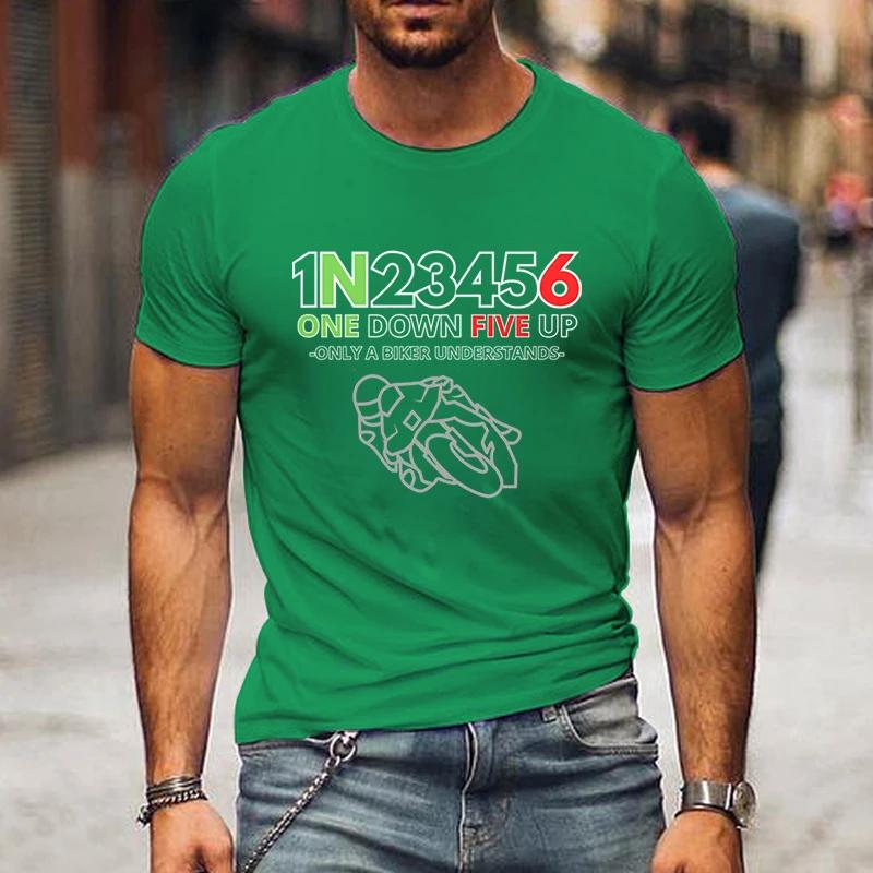 T Shirts Men Clothing 1n23456 The Secret Code of Bikers Graphic T Shirts Clothes Short Sleeve Tops Men Clothing Oversized Tshirt