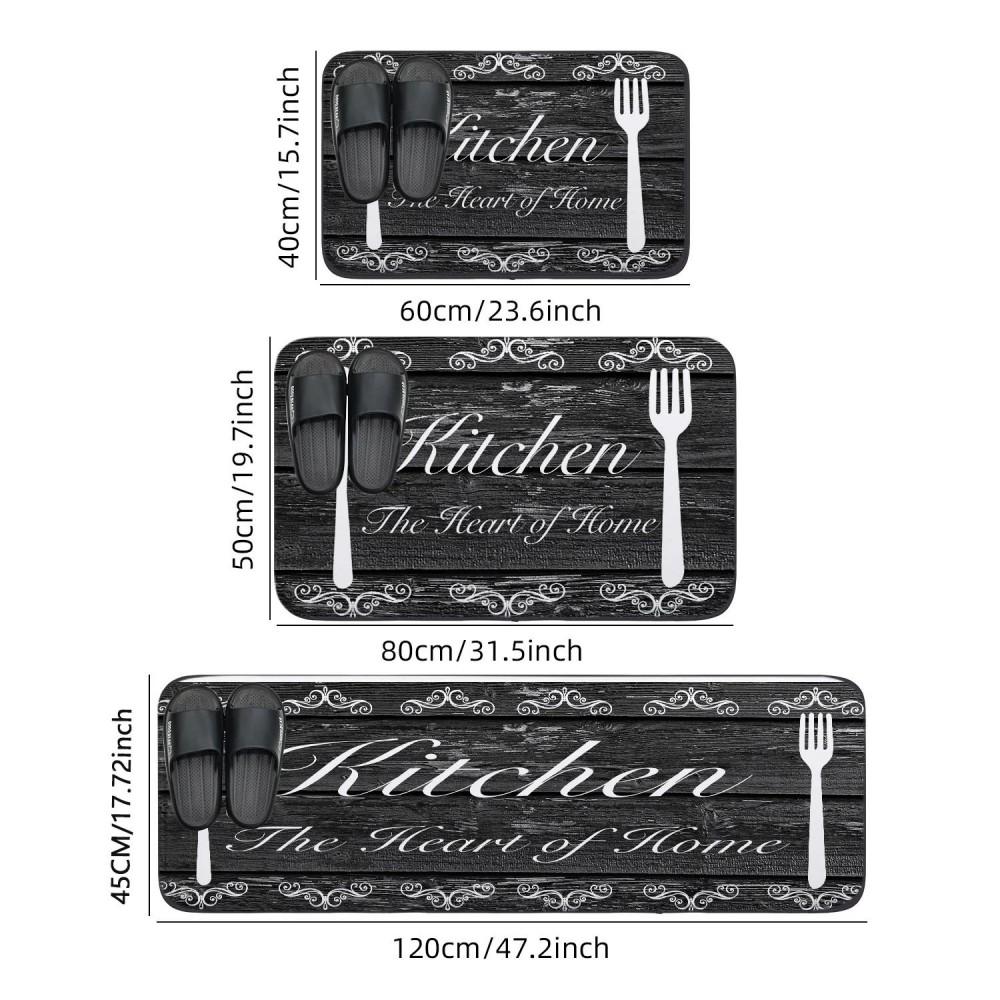 Küchenmatte Waschbar, Rutschfest, Saugfähige Matte Küchenmatte Rutschfest Badematte Leicht zu reinigen Wohnzimmerteppich