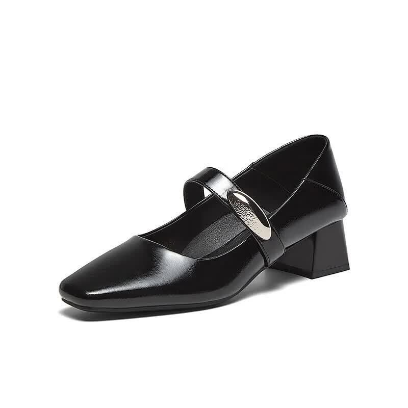 BASTO Women's Retro Square Heel Mary Jane Shoes B1135AQ5