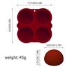 4 Cavity Semicircle Silicone Cake Mold Muffin Chocolate Baking Mold Pan DIY Party Cake Mold