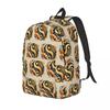 Leopard Yin Yang Luxury Gold Marble Balance Design Backpack Hot Sale Daypack BookBag School Bag Shoulder Bags for Men Women