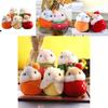 Adorable Mini Plush Hamster Keychain Soft Stuffed Animal Bag Charm Toy Cute