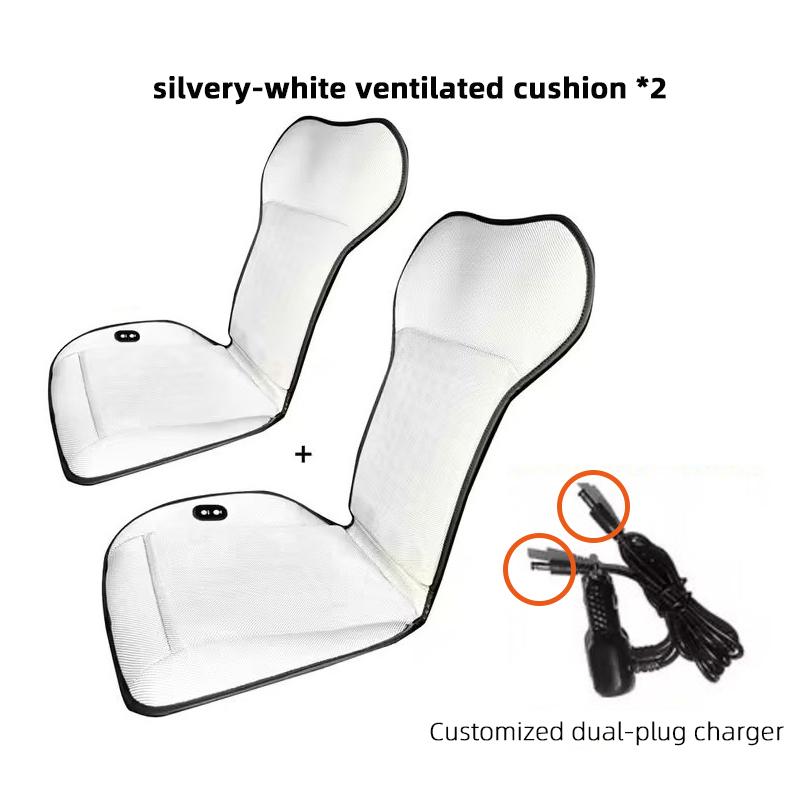 AMM1 For Tesla Model 3 Y Ventilation Seat Cushion DC 12V Spacer Car Summer Cool Air Seat Cushion Fast Blowing Ventilation Seat Coolin