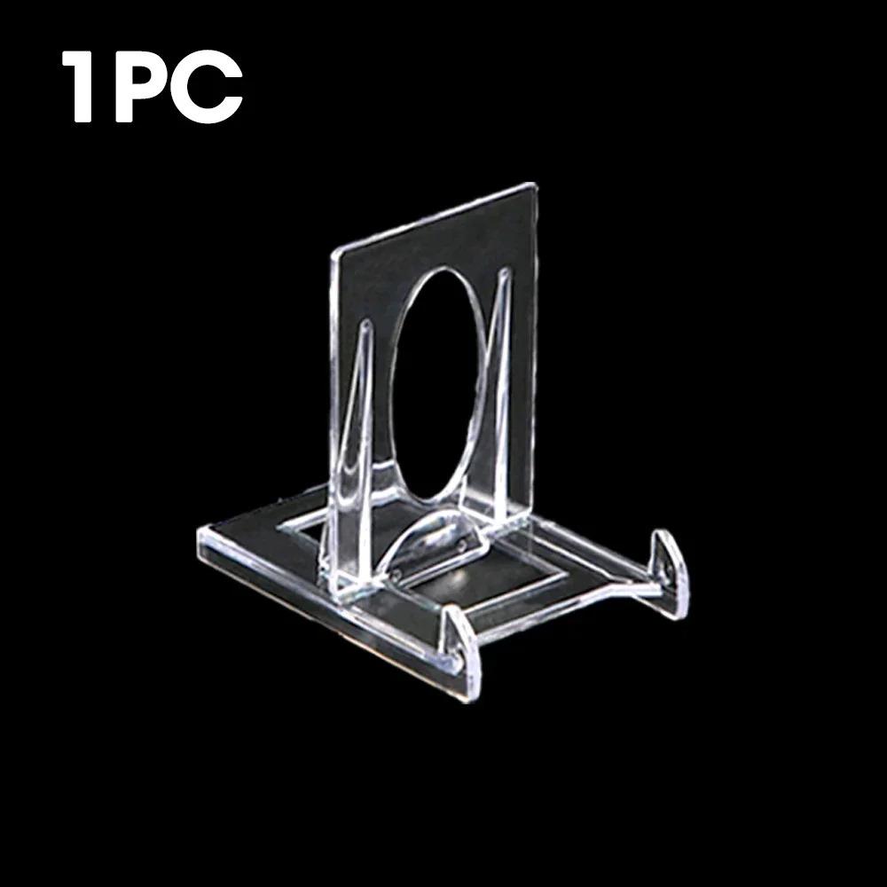 

6/1pcs Adjustable Acrylic Display Stand Mini Picture Plate Photo Frames Decorative Holder Support Rack Clear Easels Home Decor