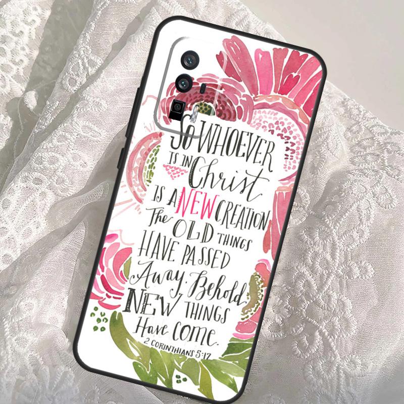 Bible Philippians Jesus Christ Verse Case For Xiaomi 14T 11T 12T 13T Pro 13 14 Ultra POCO X6 Pro M6 X3 X5 M5s F3 F5 F6 Cover