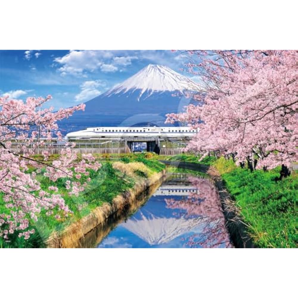 Epoch (EPOCH) 1000 Piece Jigsaw Puzzle, Japanese Scenery, Cherry Blossoms, Mount Fuji, and Shinka...