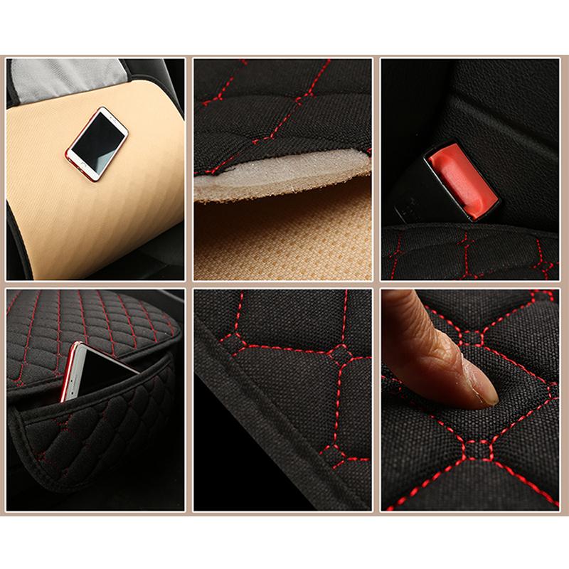 Coprisedile in lino per auto, cuscino per sedile per VOLVO XC60 XC90 XC40 XC70 S60L C30 S80 S90 V50 V60 Accessori per auto