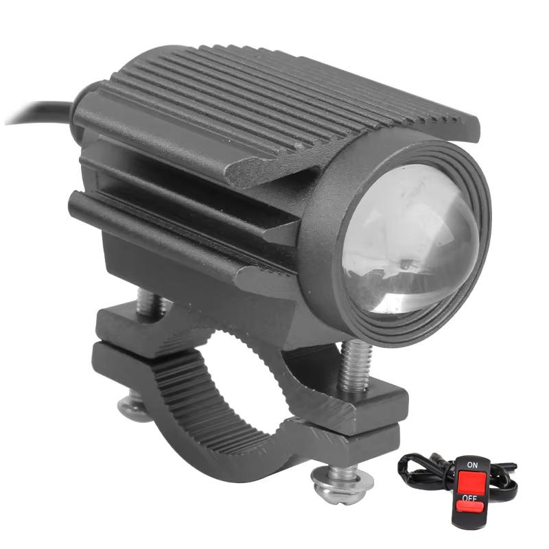 Motorcycle LED Headlight Super Bright Mini Projector Fog Light Spotlight Lens ATV Driving Lamp