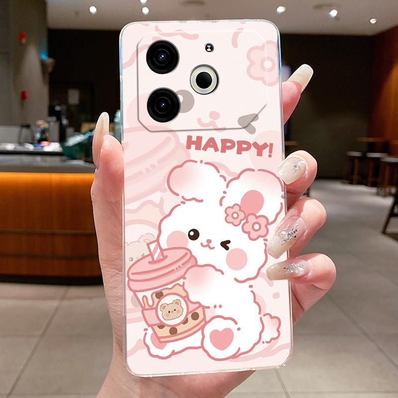 TPU Transparent Case For Tecno Pova 6 Neo Beautiful Bright Back Cover Stylish Viral Shockproof Soft Casing Butterfly Pattern