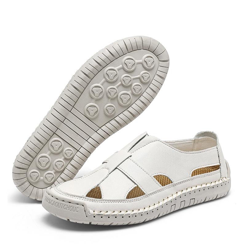 2025 summer hole sandals women's casual shoes breathable couple casual beach shoes women's large size shoes