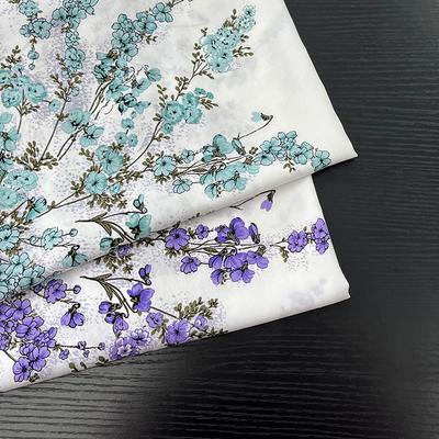 Viskose Stoff Blumenstoff Neu Digital Bedruckt zum Nähen Sommerkleid Kleidung DIY Handgemacht 100*145cm