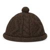 CROOGO Cute Knit Roll Brimless Hat for Fall and Warm Wool Perfect for Outdoors and Brown KH25Q26 Cap, Winter, Beanie, Unisex, Round, Brimless, Travel,
