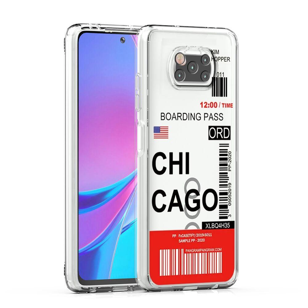 Phone Case For Xiaomi Poco X6 X5 NFC X3 F6 F5 Pro F4 F3 M3 14 13T 12T 12 13 Lite 11 5G Cover World City Travel Ticket New York