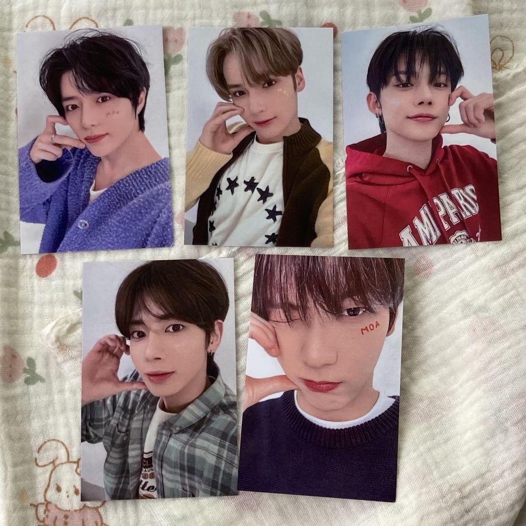 [USED] TXT moazone FANLIVE Japan Performance FC Trading Cards All 5-Piece Set