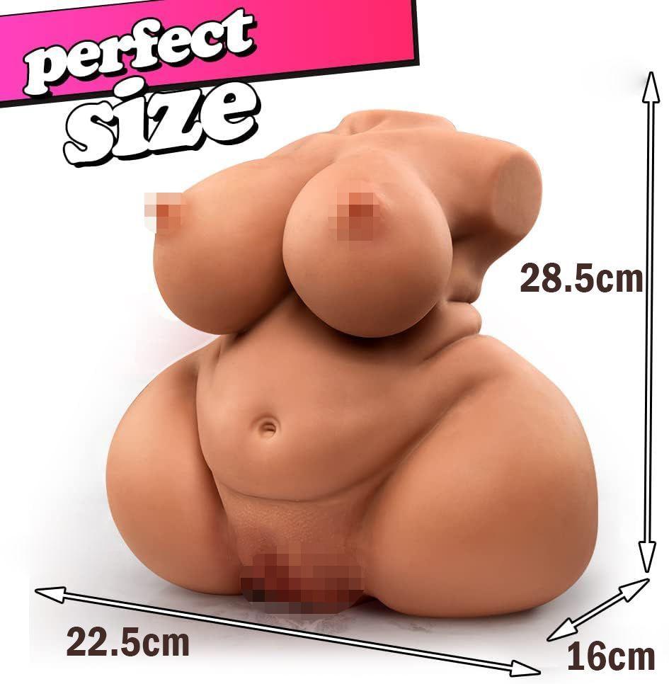 Fat Brown Sex Doll Male Masturbator Adult Sex Toy for Men Masturbation, Love Doll with Realistic Pocket Pussy Vagina & Anal Channels