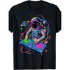 Astronaut DJ En DJen, Draaitafel Planeten, EDM Ruimte, Ruimtevaarder T-shirt