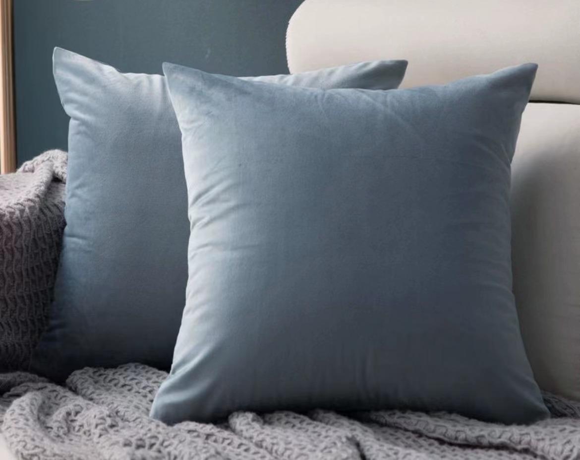 

Бархатная однотонная декоративная подушка - Скандинавский диван, Гостиная, Поясничная поддержка для офиса, Прикроватная подушка для спины 30x50 cm